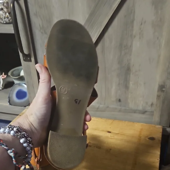 Big Buddha Tan Strappy Sandals with Moderate Heel - Picture 5 of 6